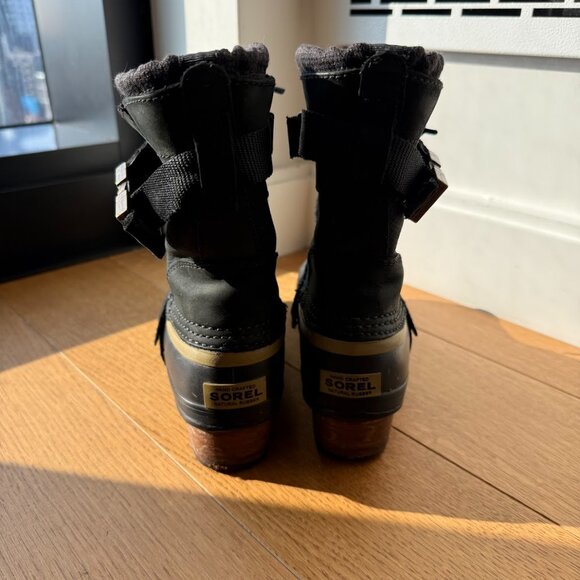 SOREL Womens Conquest Mid-Calf Boots in Black - Picture 10 of 16